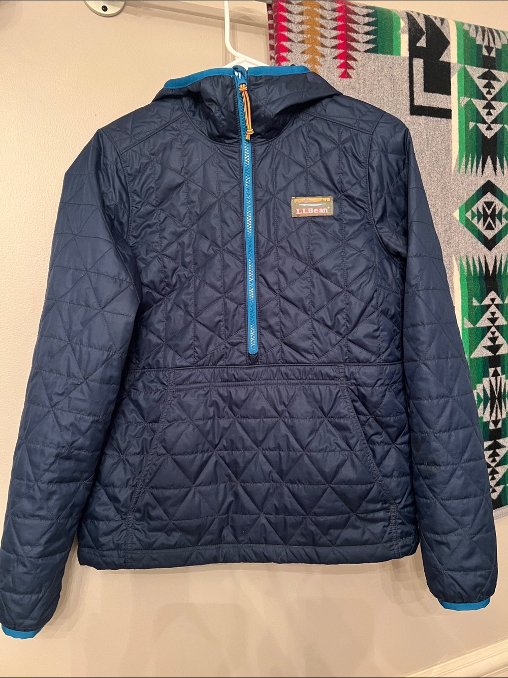 Like New L.L. Bean Katahdin Quilted Hooded Pullover